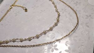 Gold & Pearl Layered Necklace