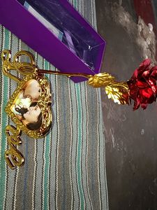 Artificial Love Frame Rose With Stand
