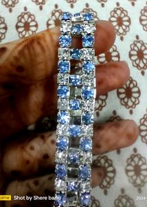 Blue And White Bracelet
