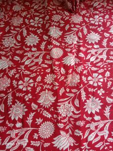 Red Floral Kurta