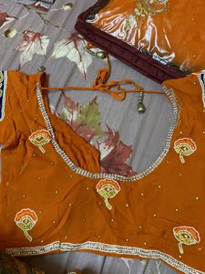 Perfect Reception Heavy Look  georgette saree