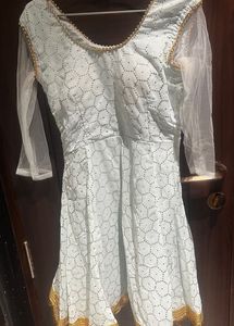 Party Wear Pastel Blue Gharara Set With Dupatta