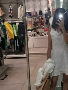 Embroided White Dress