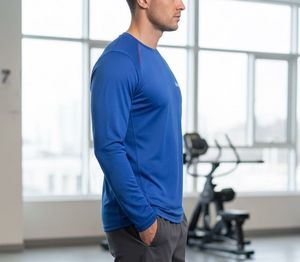 Reebok Blue Long Sleeve Tee