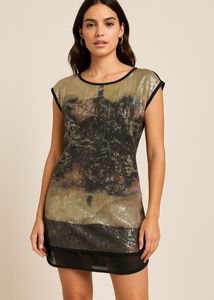 River Island Sequin Embellished Top