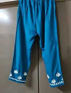 Blue Embroidered Kurta