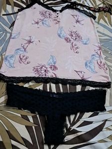Combo Of Four Imported Fabric Bra N Panty