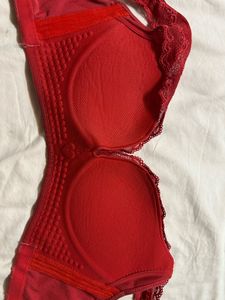 Red Lace Bra