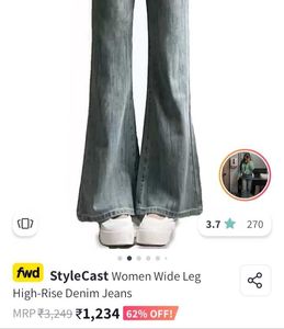 Unique Bow Shaped Wasit Design Highwaist Jeans