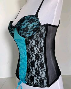 Blue Lace Corset