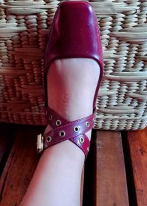 WineRed Strappy Heel (Check All Pictures For Flaws