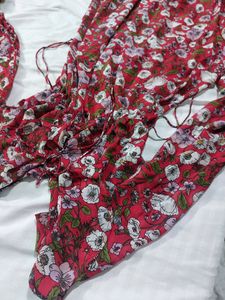 Red Flared Dress