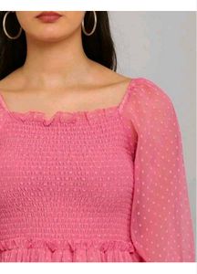 Elegance Flare A Line pink 🩷 Women Dress