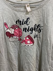 Grey &#39;Midnights In...&#39; Graphic Tee (Max )