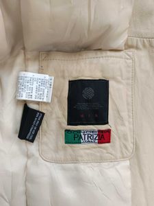 unisex imported Beige Leather Jacket