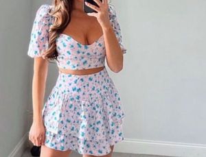 Zara Lavender Ruffle Skirt