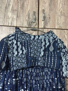 Blue Floral Ethnic Skirt