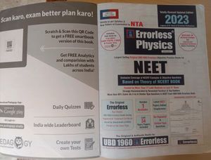 Errorless NEET Physics (Vol- 1 &amp; 2 ) UBD