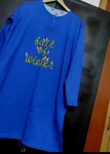 Blue🔵 Winter Top Tunic For Girl Or Woman 40 Bust