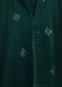 New Emerald Green Embroidered Kurti💚