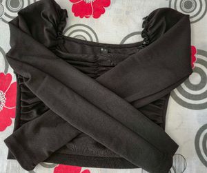Ruched Puff Sleeve Top