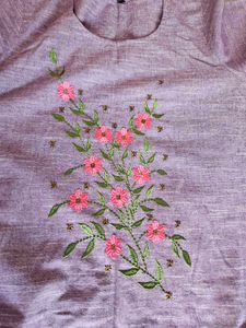 Handloom Embroidered Kurti