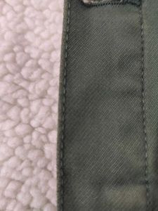 Green Sherpa Lined Denim Jacket