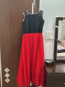 Red Golden Detailing Gown