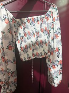 floral crop top