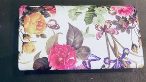 Prada Copy Floral Print Wallet