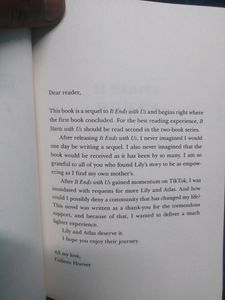 It Starts With Us By Colleen Hoover Paper