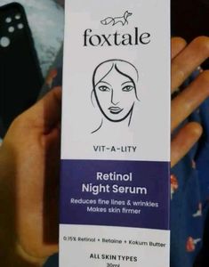 Brand new foxtale retinol serum