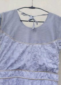 Elegant Lavender Ethnic Gown