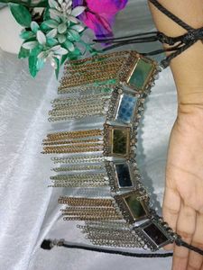 Mirrored Chain Statement Necklace