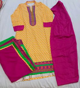Yellow Salwar Suit Set