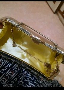 Elegant Pearl &amp; Rhinestone Evening Clutch