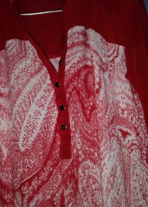 Red Paisley Blouse