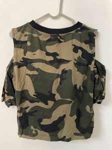 Army Print Top