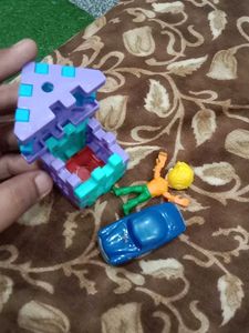 Aquaman Figure with Toy Car