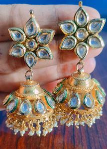 High quality Kundan Jhumka Earrings