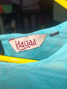 New Cute Blue Embroidered Top
