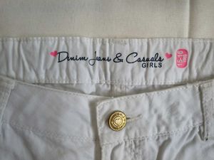 White Denim Shorts