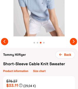Orginal Tommy Hilfiger Blue Knit Top