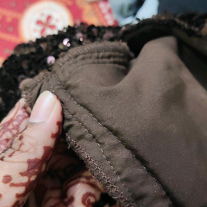 dark coffee brown party wear gown