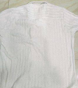 White Colour Half Shirt