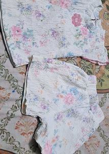 Floral Girls Outfit Set