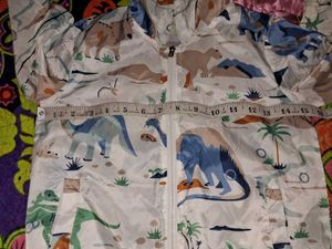 Sale🎊🎆🎄🎉Dinosaur Print Kids' Windbreaker Jacke