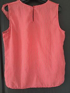 Red Checked Top By Harpa