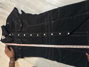 Black Denim Shortdress