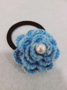 Crochet Flower Rubber Band
